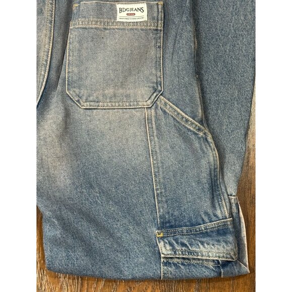 NEW BDG Urban Outfitters Denim Skate Jeans W27 L32 Womens Blue Carpenter Cargo - Picture 2 of 13